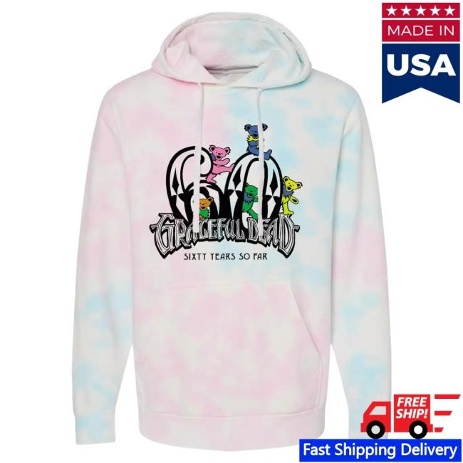 Grateful Dead Diamond 60 Bears Tie-Dye Hoodies | Grateful Dead Merch Store Official