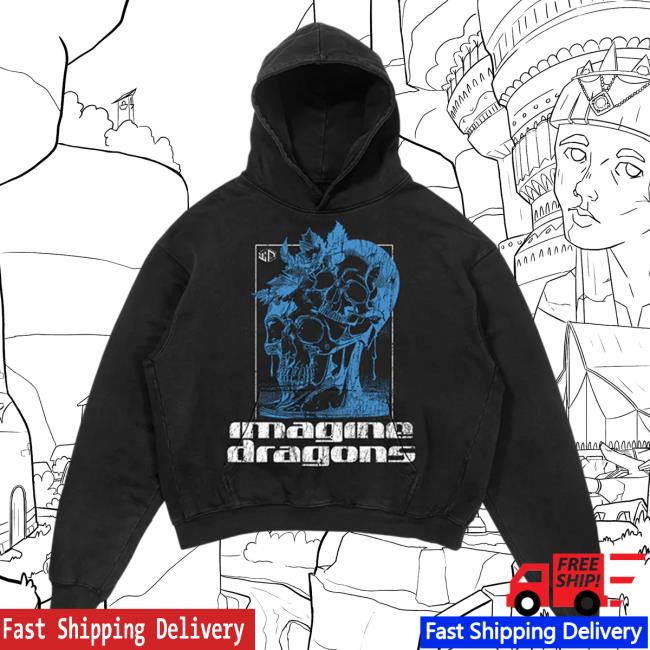 Imagine Dragons Merch Melting Skull T Shirts