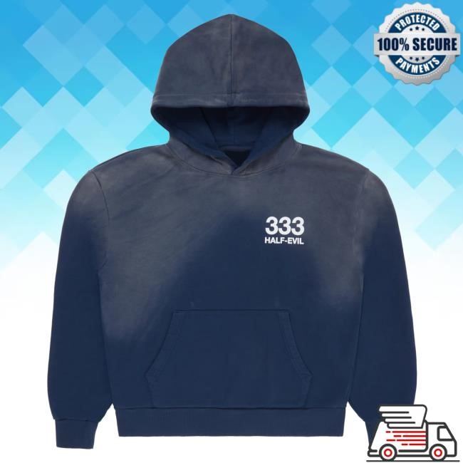 Official Half Evil Merch Store Half Evil Vintage Navy Logo Hoody HalfEvil