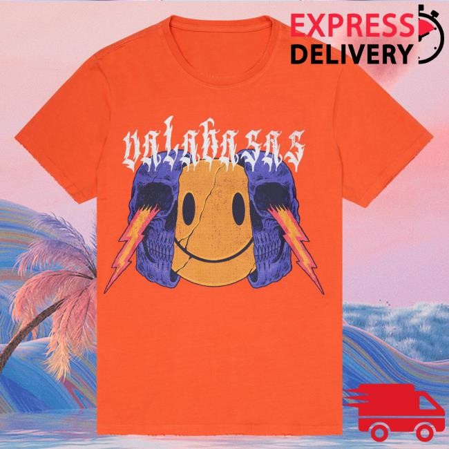 Valabasas "Keep Smiling" Vintage Flame Orange Tee