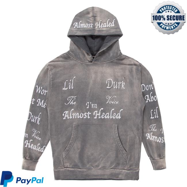 Otf Gear Merch Lil Durk The Voice T'm Almost Healed Pullover Sweatshirt
