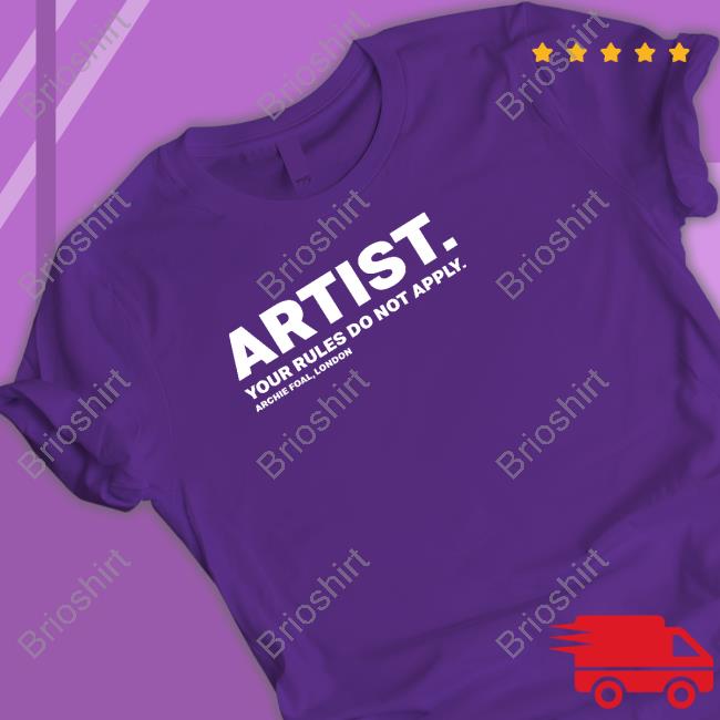 Official Artist Your Rules Do Not Apply Archie Foal London Hooded Sweatshirt