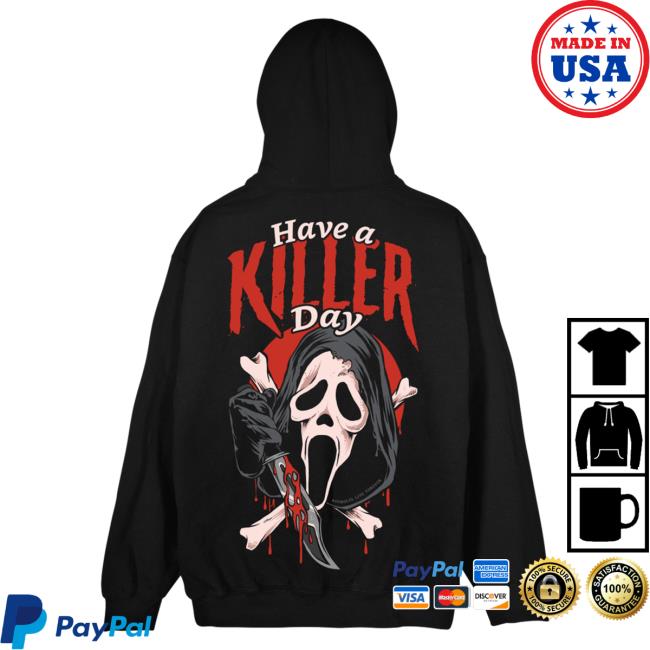 Official Linda Finegold Merch Store Have A Killer Day Scream Tshirt Black Lindafinegold Clothing Shop