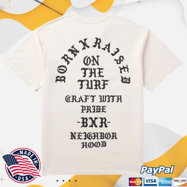 Official Born X Raised Merch Store Shop Born X Raised + Nbhd Memorial T Shirt: Black BornxRaised