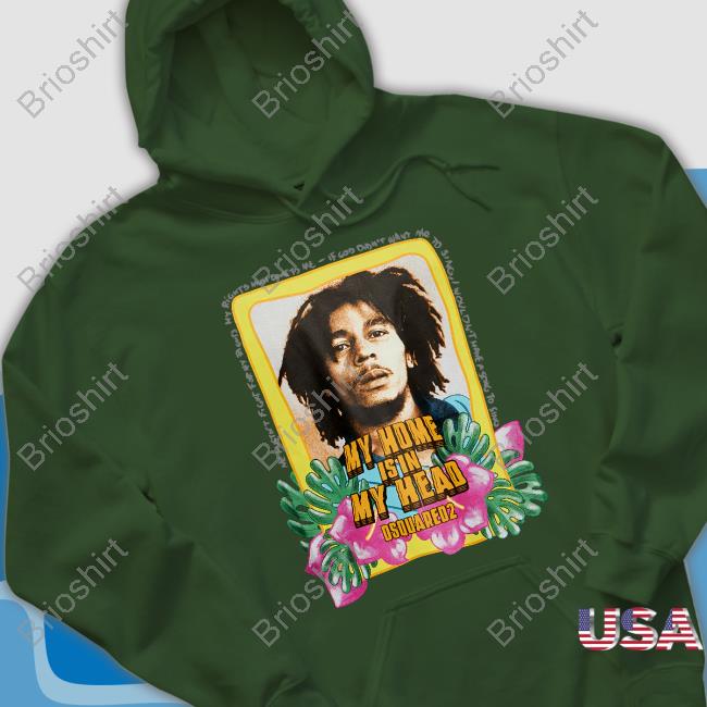Bob Marley My Home Is In My Head Tee Official Bob Marley My Home Is In My Head Tee