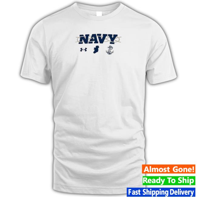Navy Midshipmen Under Armour 2023 Aer Lingus College Football Classic Celtic Knot Shirt