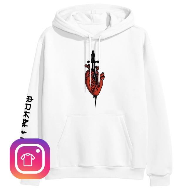 Brkn Love Brkn Love Album Art White Sweatshirt Hoodie