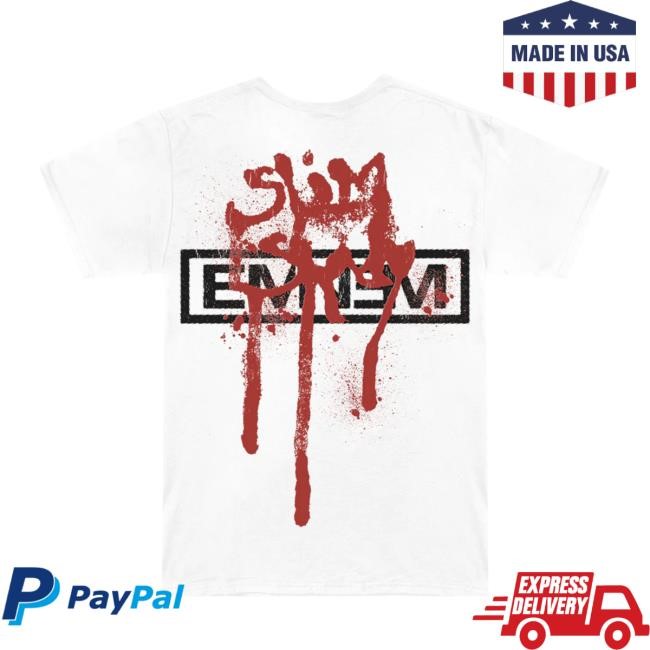 Eminem TDOSS Blood Scrawl S/s Shirt Eminem Merch Shop