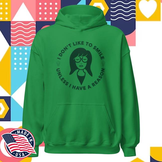 Official Paramount Merch Store Daria Don't Like To Smile Adult Crewneck Sweatshirt Paramount Clothing Shop