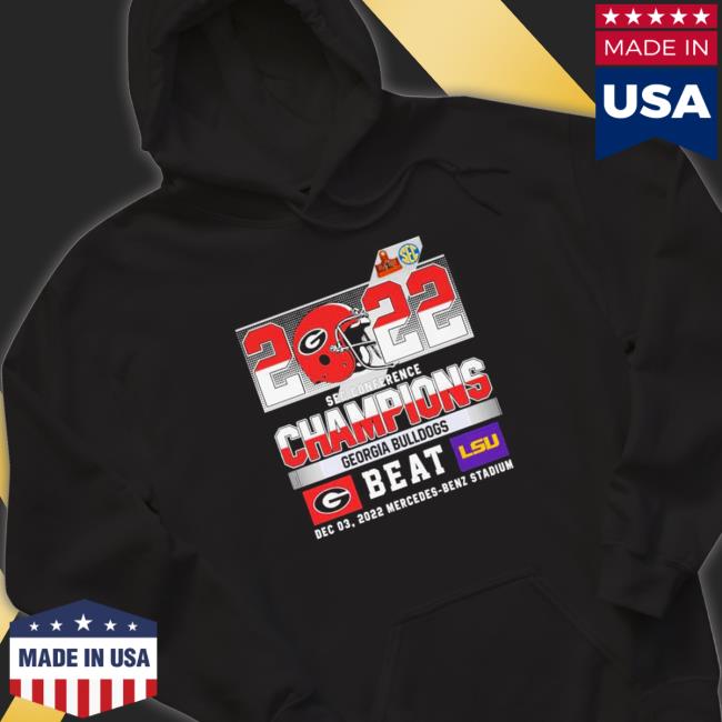 Georgia Bulldogs win Lsu Tiger 2022 Sec Champions Tee Shirts