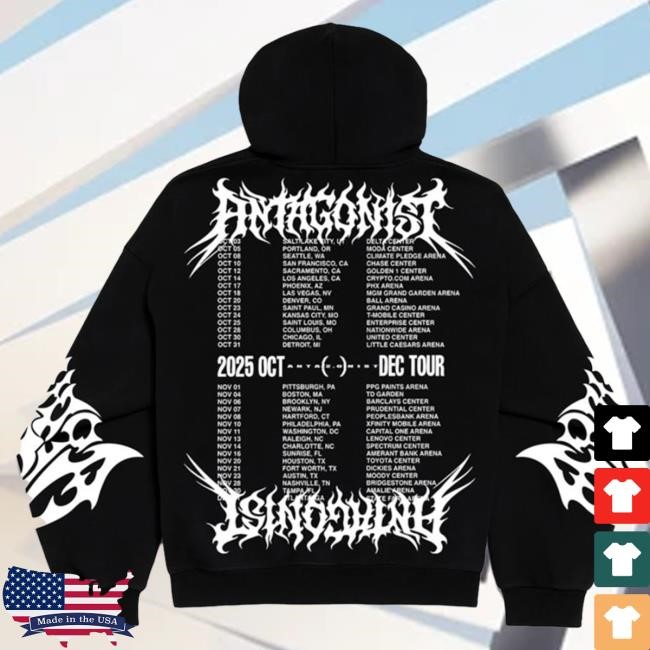 Official Playboi Carti Merch Store Apollo Red APR Antagonist Eyes Tour Pullover Hoodie
