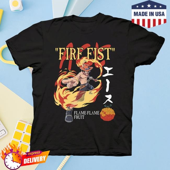 One Piece Fire Fist Ace Limited Color Adult Tee Shirt