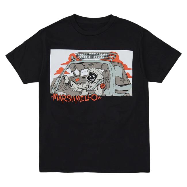 Official Marshmello Merch Store Marshmello Dirt Racer T-Shirts Marshmello Apparel Clothing Shop Marshmello