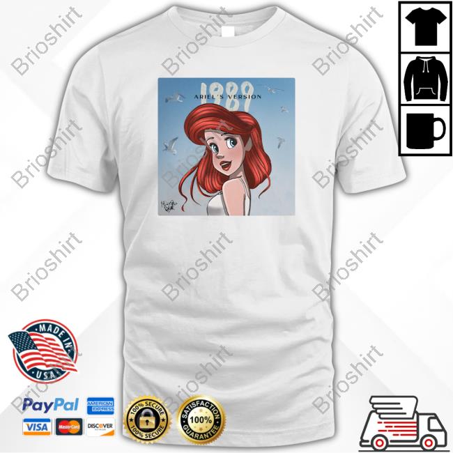 Official Taylor Swift Fitting Pieces And Co Merch 1989 Ariel's Version Mermaid Princess Tee
