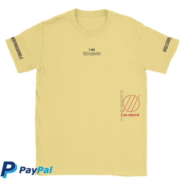 Official I Prevail Merch Store I Prevail Visceral T-Shirt (Butter) I Prevail Apparel Clothing Shop IPrevail