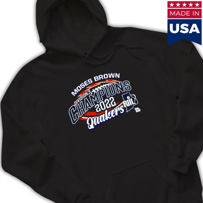 Official Moses Brown Division 3 Champions 2022 Quakers T-Shirt