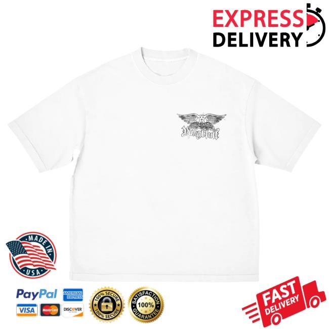 Official Complex Merch Store Shop Aerosmith & YUNGBLUD - One More Time White Top Shirt