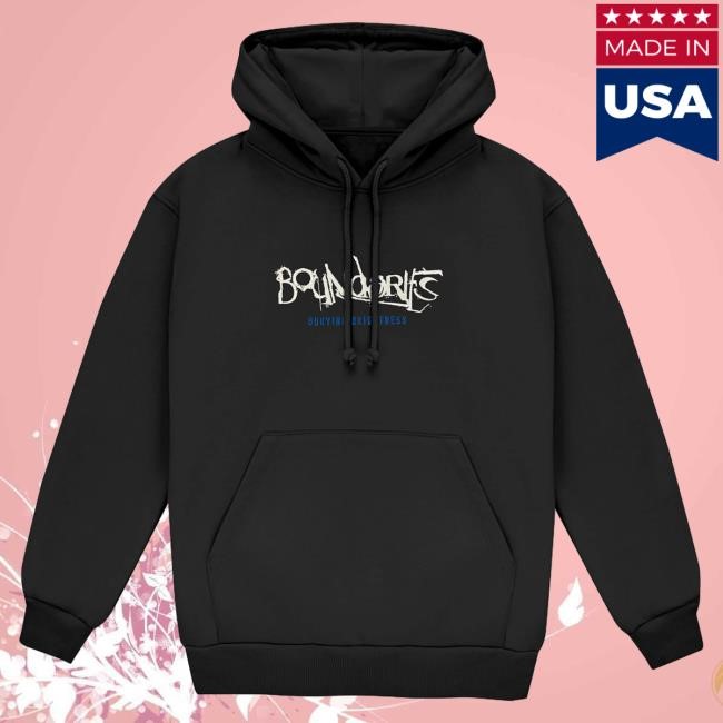 Official Boundaries Merch Store Boundaries CT Embroidered Burying Brightness Hoodie (Black)