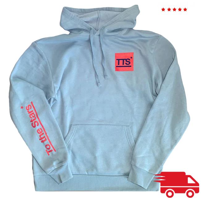 Official To The Stars Store Clothing Shop Store Landing Pullover Pullover Hoodie Light Blue