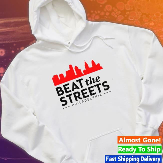 Beat the streets philly skyline heavyweight Long Sleeve Tee