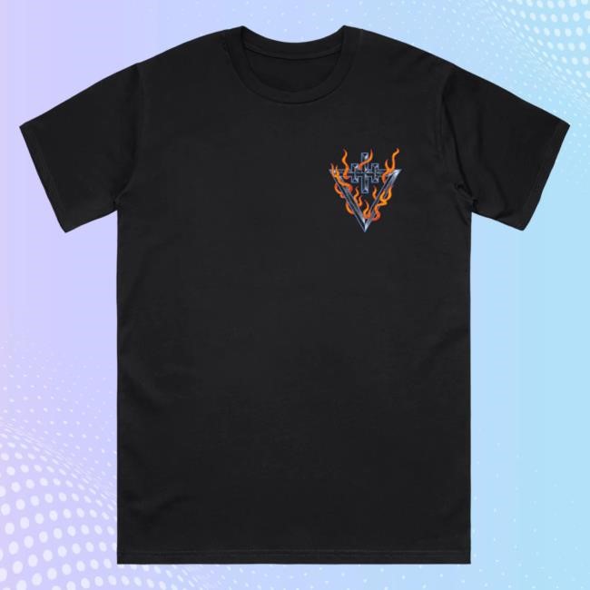 The Devil Wears Prada Merch Flame Logo Black Tee