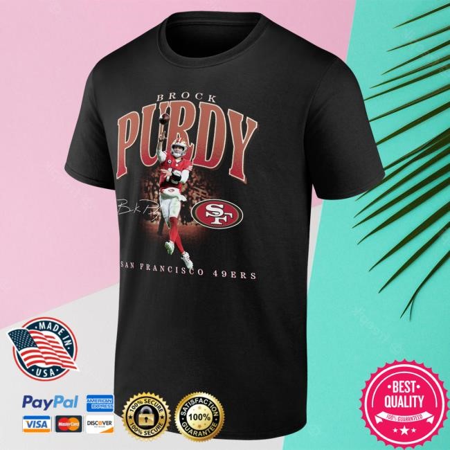 San Francisco 49ers Brock Purdy NFL Football Graphic Fan Tee
