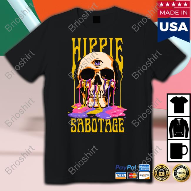 Melting Skull Hippie Sabotage Shirt