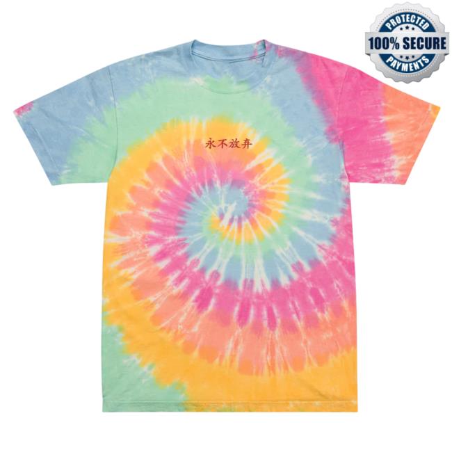 Official Yujin Clothing I Love You Tie Dye Shirt 2023 Sherbet Rainbow Tie-Dye