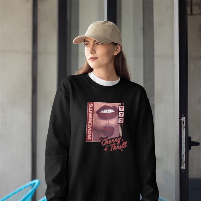 Movements Merch Cherry Thrill Long Sleeved T Shirt Donut Friend