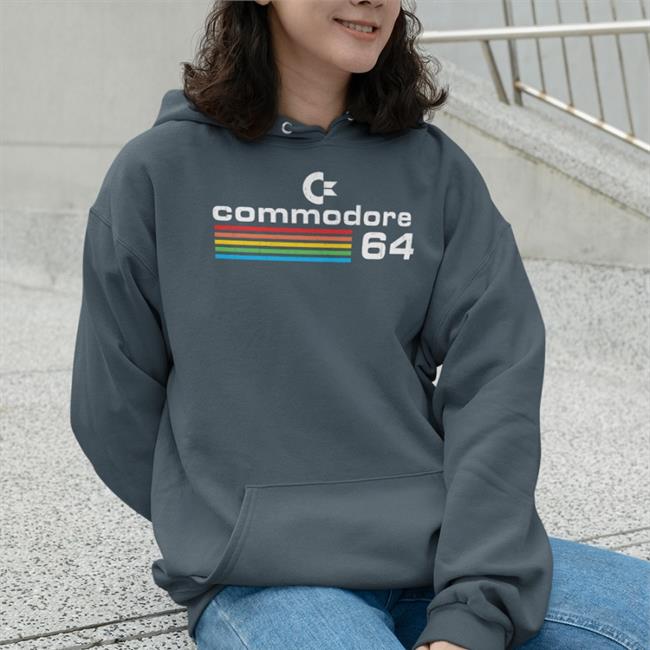 Commodore 64 Hooded Sweatshirt Super 70S Sports Store