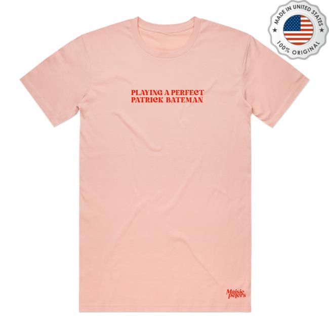 Playing A Perfect Patrick Bateman Tshirt Pink