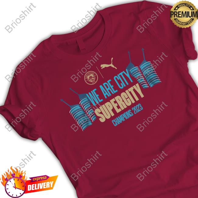 Manchester City 2023 Super Cup Winners T Shirt