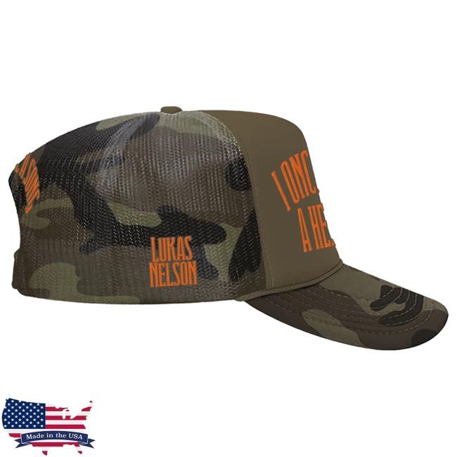 Official Lukas Nelson Merch Store Swoosh Camo Trucker Hat