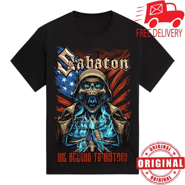 Official Sabaton Store Shop Merch We Belong To History Pullover Shirt