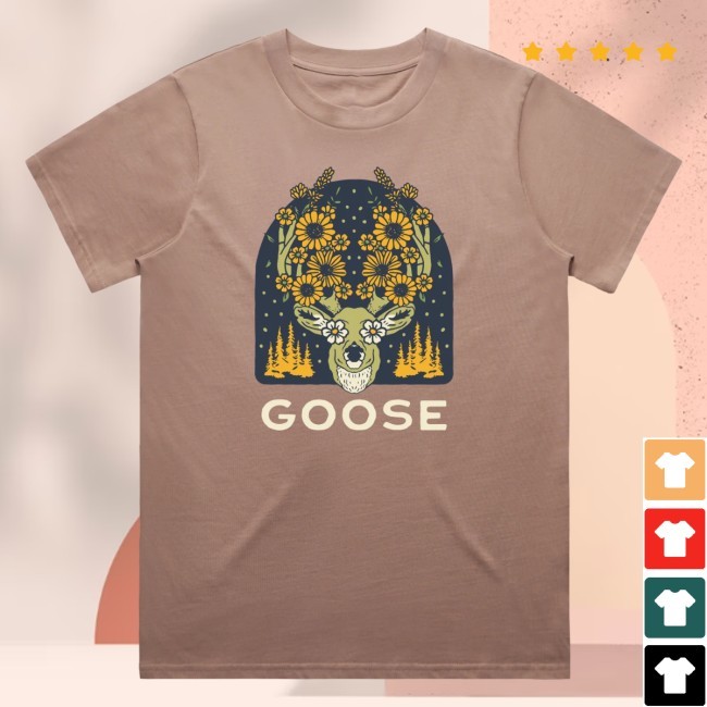 Goose Store Botanical Antlers T Shirt Goose The Band Merch