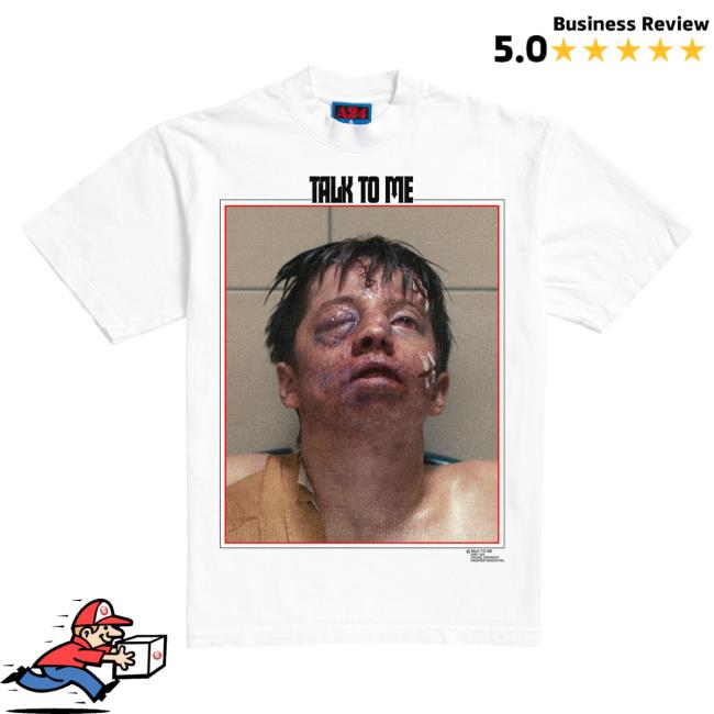 Official A24 Merch Store Online Ceramics X Talk To Me Straight To Hell Attractive Shirt White A24 Shop