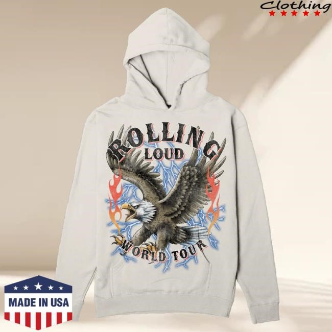 Official Rolling Loud Merch Store Shop Rolling Loud RL Eagle Hoody RollingLoud