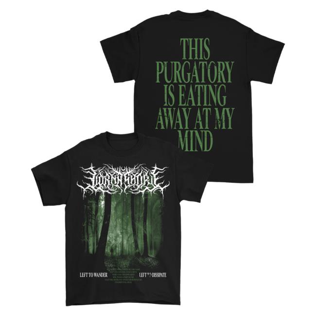 Official Lorna Shore Store Merch Lorna Shore This Purgatory Is Eating Away At My Mind Forest Hot Shirt Black LornaShore