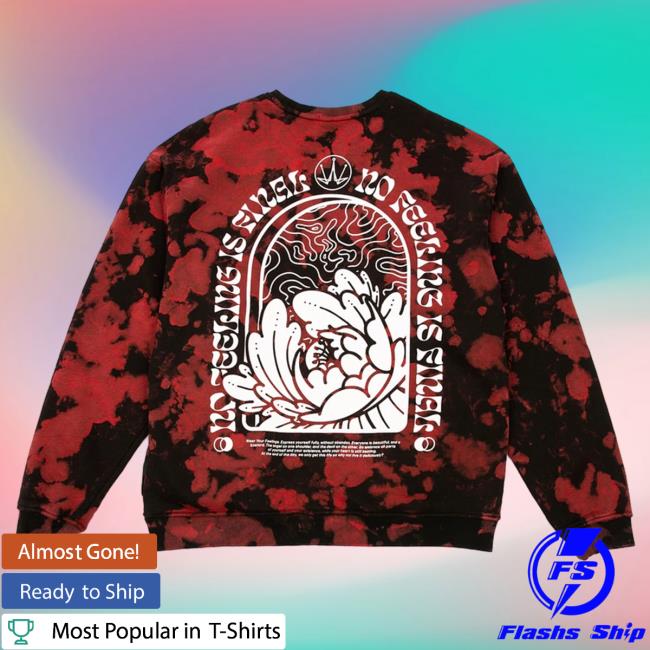 Official Philip Defranco Merch Store Beautiful Bastard 'No Feeling Is Final' Tie Dye Sweater Beautifulbastard Philipdefranco Shop