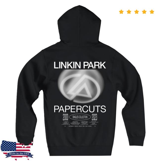 Official Linkin Park Merch Store Linkin Park Papercuts Sequence Black Hood Linkin Park Apparel Clothing Shop LinkinPark