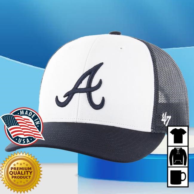Rally House Atlanta Braves 47 Navy Blue Freshman Trucker Hat