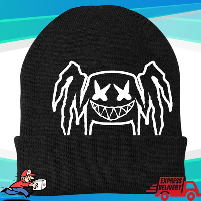 Official Marshmello Merch Store Marshmello Metal Head Beanie Cap Marshmello Apparel Clothing Shop Marshmello