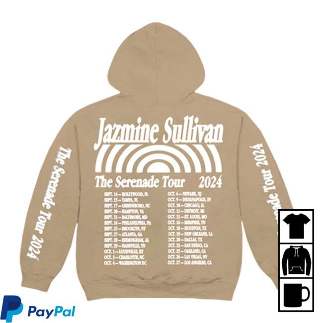 Jazmine Sullivan The Serenade Tour 2024 Hoodie Jazmine Sullivan MT