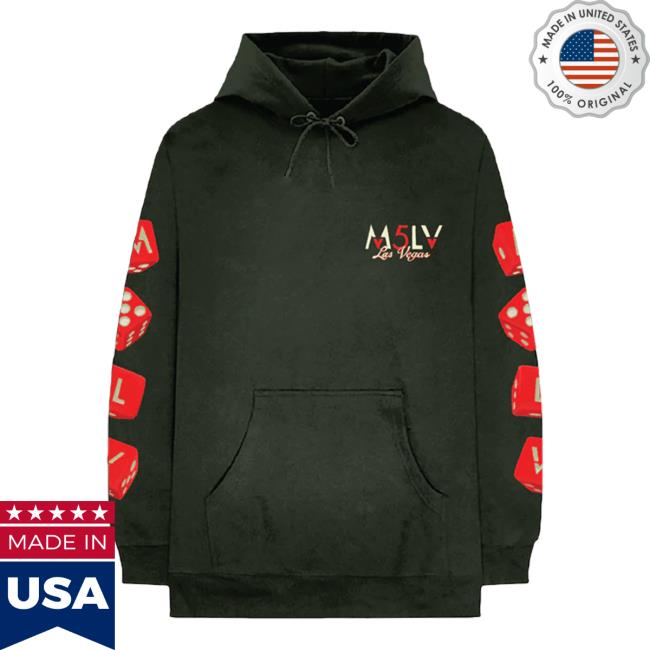 Official Maroon5 M5lv Las Vegas Dice Pullover Hoodie