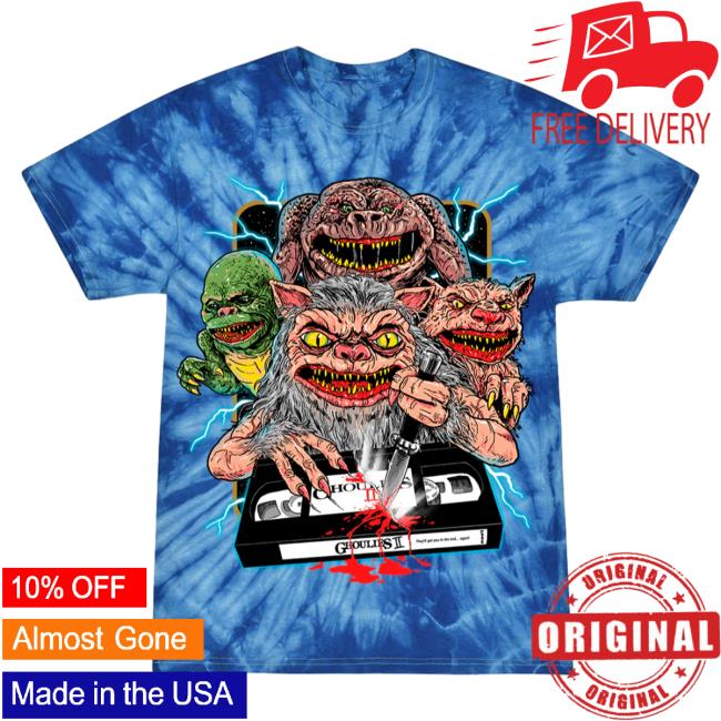 Official Cavity Colors Ghoulies II Vhs Horror 3D Tie Dye Hoody Cavitycolors