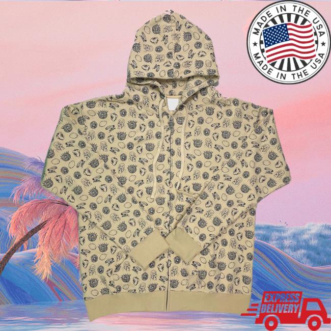 Official The Merch Collective Ween Store All Over Print Boognish Zip Up Crewneck Aop
