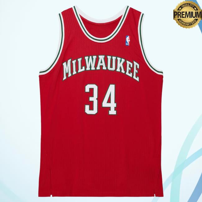 Official Moda3 Mitchell And Ness Bucks Giannis '14-15 Home Jersey Tank Shirt New
