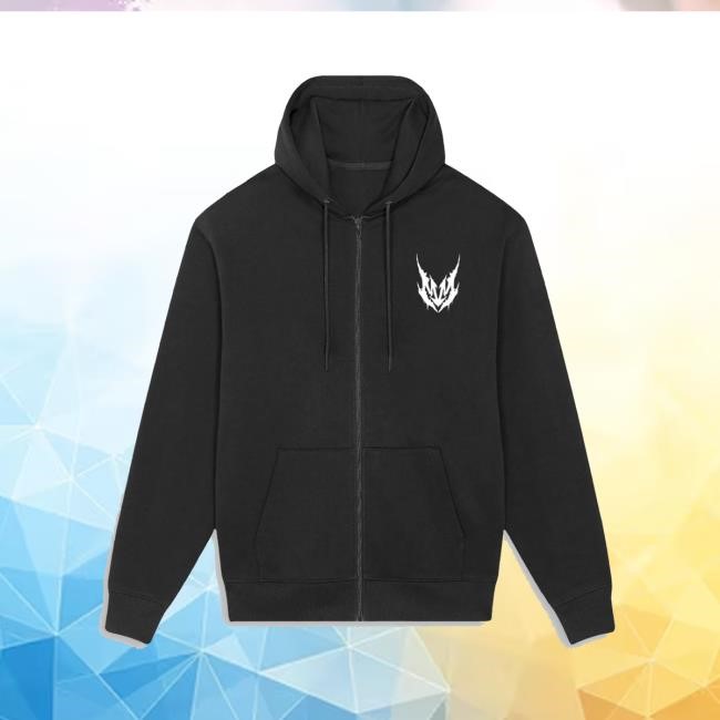 Meddl Zip Up Hooded Sweatshirt Krasser Stoff