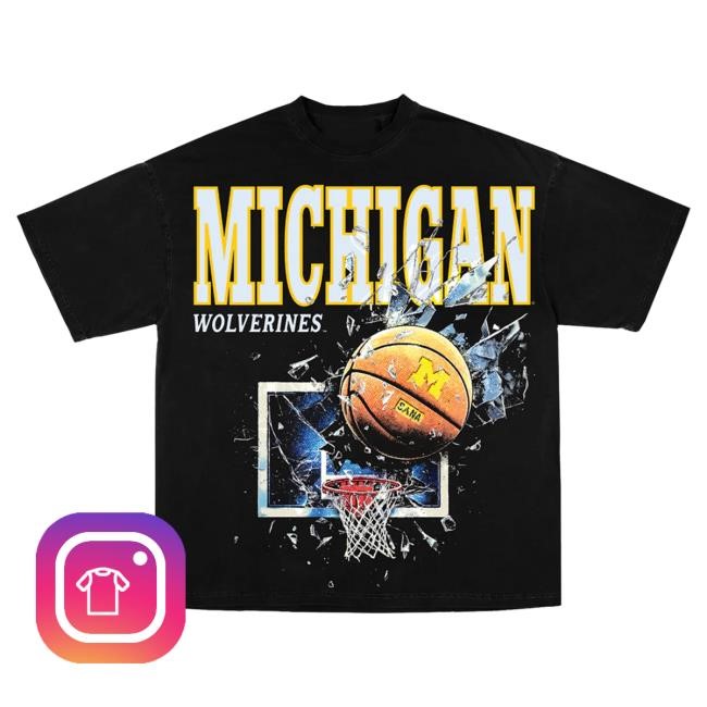 Official Sana Detroit Clothing Store Shop Shattered Backboard Shirts- Black SanaDetroit