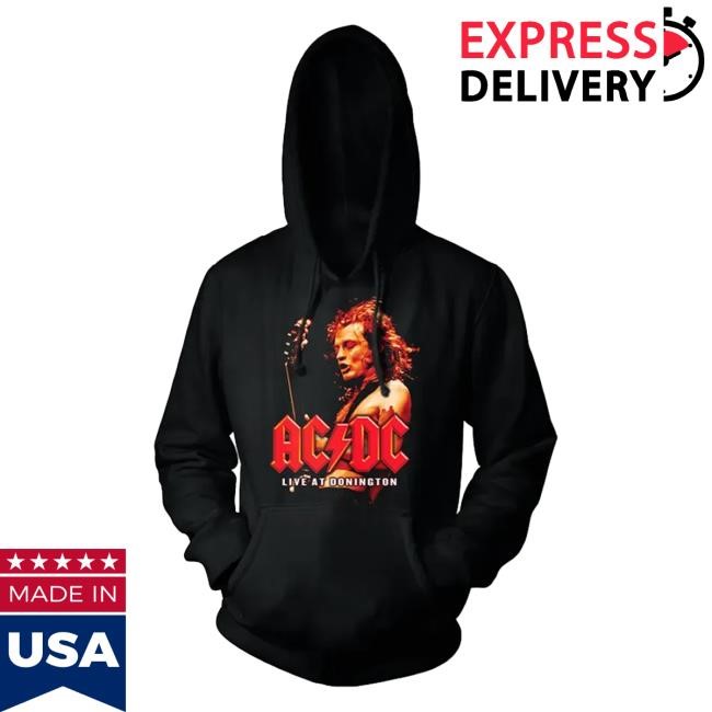 Official Ac Dc Merch Store Ac/Dc Live At Donington Hoodie Ac Dc Shop Acdc Clothing